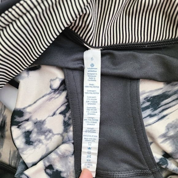 Lululemon Run Times Short Great Granite Black Mojave Tan Stretch 4" Inseam Sz 6 - Picture 11 of 15